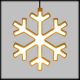 Cristallo di Neve Ø 30 cm decorazione Wood Natural - bianco caldo