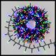 Catena 20 m cavo verde 1000 miniled con gioco di luce multicolor da esterno