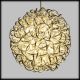 Sfera luminosa argentata 3D ø30 cm, 60 led superbright, luce fissa, bianco classic