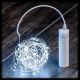 Catena luminosa a batteria 100 microled 9.9 m, giochi di luce bianco ghiaccio