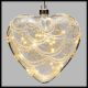 Cuore luminoso in vetro 20 microled a batteria bianco classic