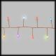 Catena di luci a nastro 10m, 500 microled multiflash RGB