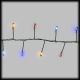Catena di luci 20m, 1000 microled con memory controller, multicolor