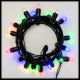 Catena di Natale 6 m - 20 lampadine luce fissa - prolungabile - multicolor