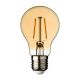 Lampadina E27 Globo 4 x Filament Led, bianco caldo, Vintage Led Pro