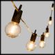 Catena luminosa 4 m, 10 lampadine E12 party light, filament led bianco caldo