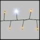 Catena minicluster 20 m, 1000 microled flashled diamond bianco caldo e freddo metal green
