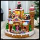 Villaggio di Natale|Candy Village con trenino in movimento e musiche natalizie, h 28cm
