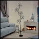 Albero nero con sfere H170 cm, 1800 microled bianco classic