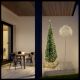 Pianta luminosa con sfera, h 155 cm, 912 microled bianco caldo