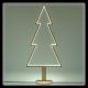 Albero di Natale h 145 cm, legno sbiancato ed illuminazione interna RGB & bianco caldo