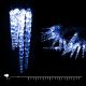 Catena di natale 8 m, 40 ghiaccioli con led a luce fissa, blu