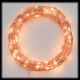 Catena 10 m a batteria 100 micro led con telecomando IR timer bianco classic caldo