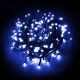 Catena luminosa 7,50 m, 180 led reflex con controller, blu