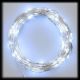 Catena di luci 20 m, 400 microled memory controller, metal silver, bianco freddo