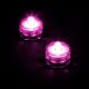 Set 2 candele subacquee a batteria luce fissa, Led pink