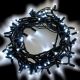 Catena di Natale 10 m, 120 Maxiled luce fissa, prolungabile, bianco ghiaccio