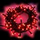 Catena di Natale 10 m, 120 Maxiled luce fissa, prolungabile, rosso