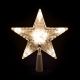 Puntale Stella albero di Natale 10 LedFlash a batteria, bianco classic
