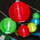 Catena luminosa colorata 5,6 m, 16 lanterne prolungabile, led ghiaccio