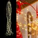 cascata di luci 300 microled cavo metal - luce fissa -  bianco classic