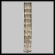Colonna argentata 3D H 140 cm 100 led bianco naturale 4000°K