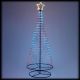 Albero conico 550 gocce di luce pixel led, H 280 cm, RGB