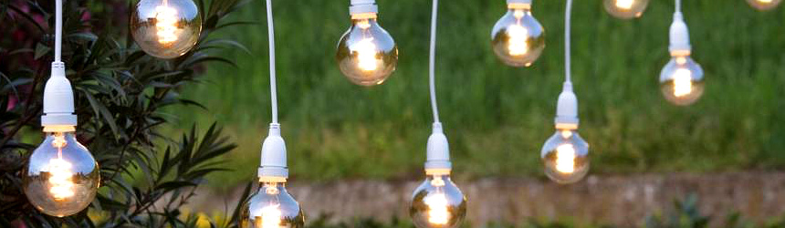 decorazioni e catenarie luminose retrò con serie Vintage Led Pro