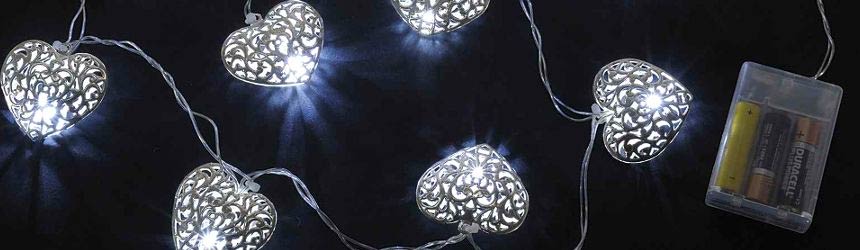 Luci e decorazioni a led a pile