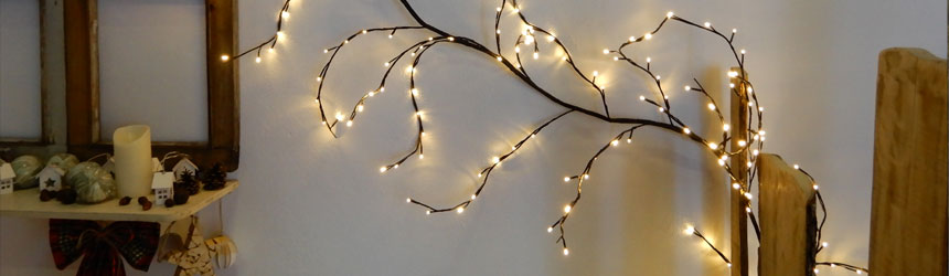 Decorazioni e rami luminosi a led