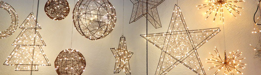 Decorazioni tridimensionali a led